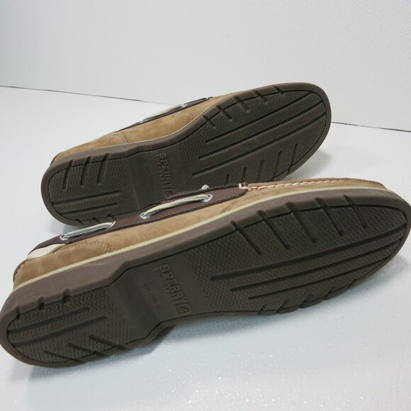 Sperry Top-Sider Two Tone Nubuck Leather Boat Deck Shoes Men's Footwear Sz 13 - Picture 3 of 7